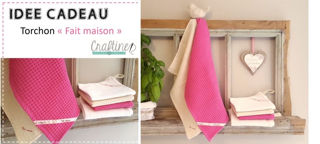 Vente en ligne Torchons Nid d'abeille en Coton Coloris au Choix