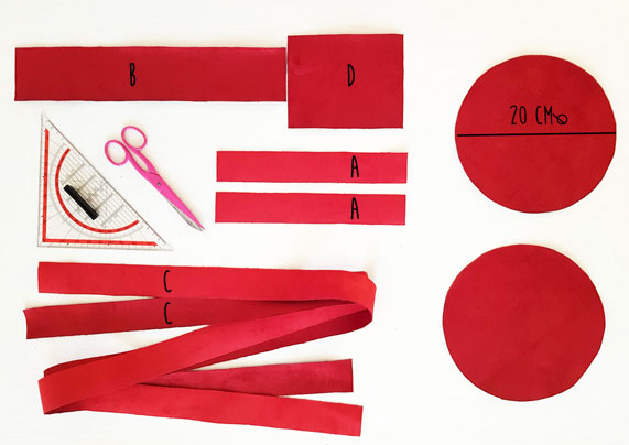 faire un sac rond en tissu