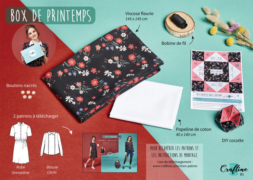 Contenu Craftine Box de printemps