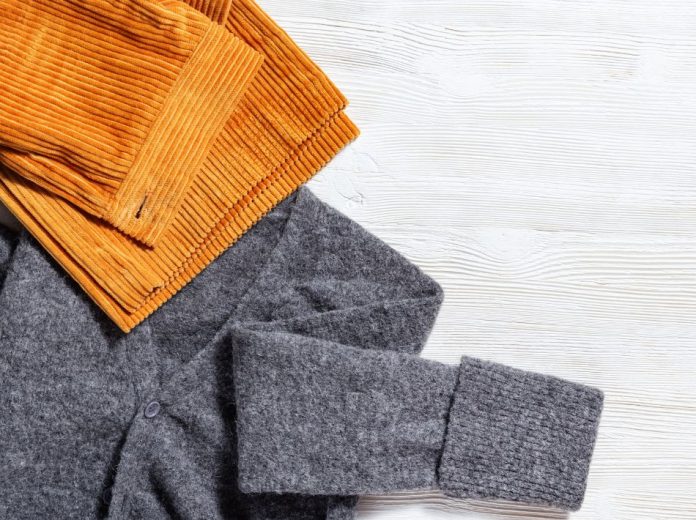 pantalon en velours côtelé