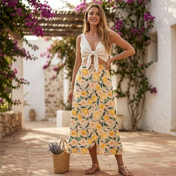 Kit Couture Craftine Jupe Kalya Lemon
