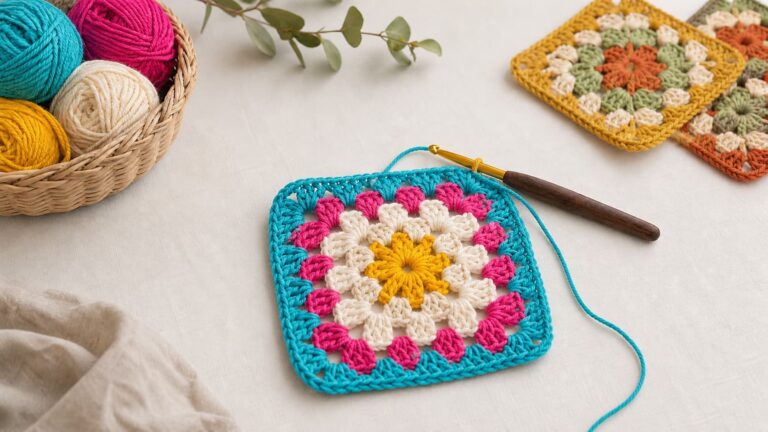 Apprendre à crocheter un granny square : le tutoriel