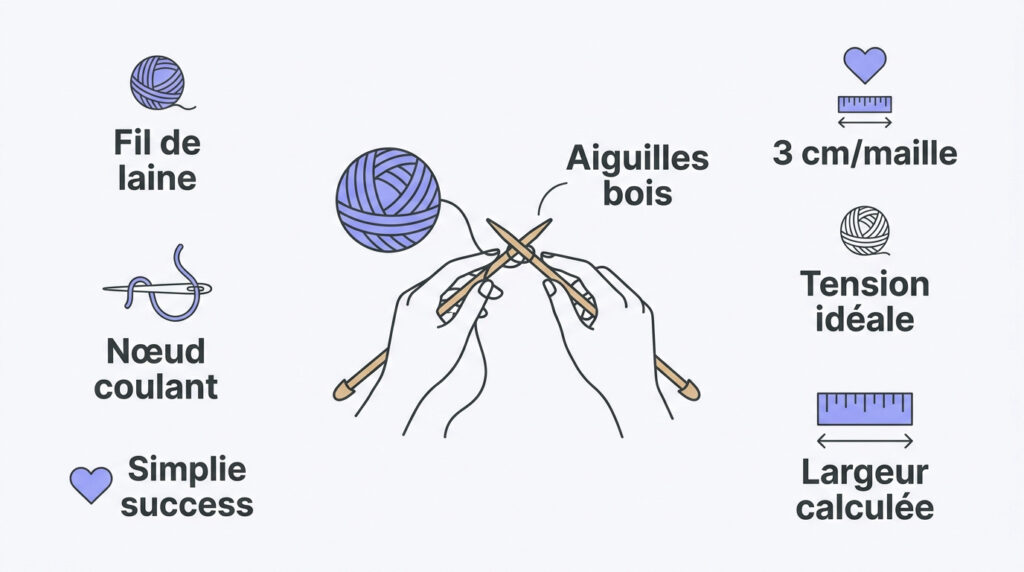 guide de montage maille au tricot