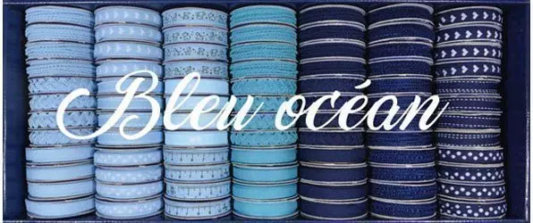 Bobinettes Rubans Bleu Océan