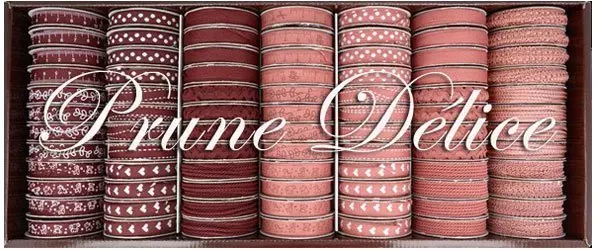 Bobinettes Rubans Prune délice