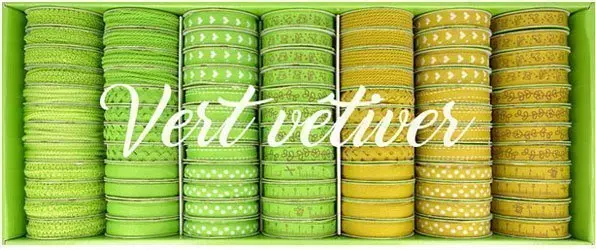 Bobinettes Rubans Vert vetiver