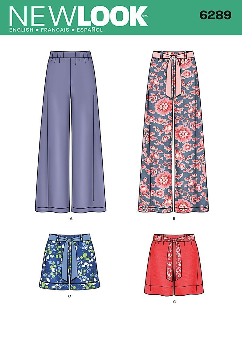Patron New Look 6289 Short et Pantalon
