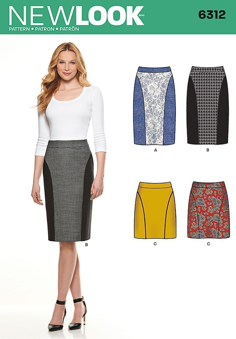 Patron New Look 6312 Jupe
