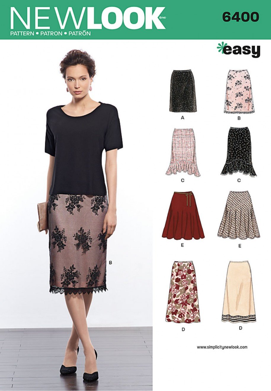 Patron New Look 6400 Jupe