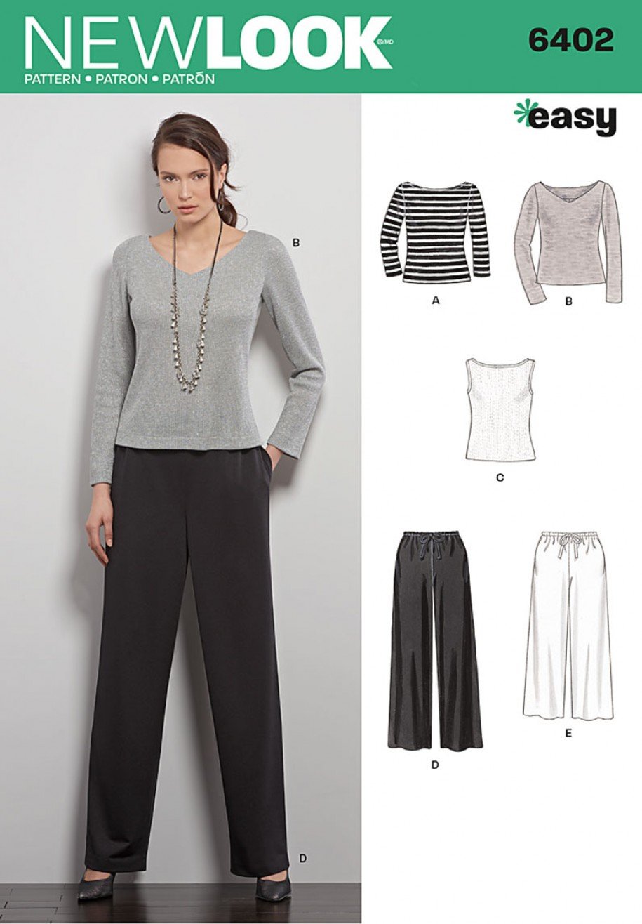 Patron New Look 6402 Ensemble Dames