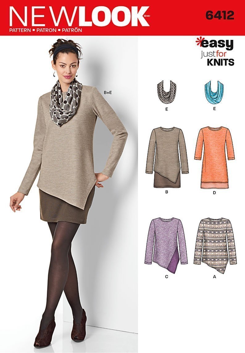 Patron New Look 6412 Tunique/Robe