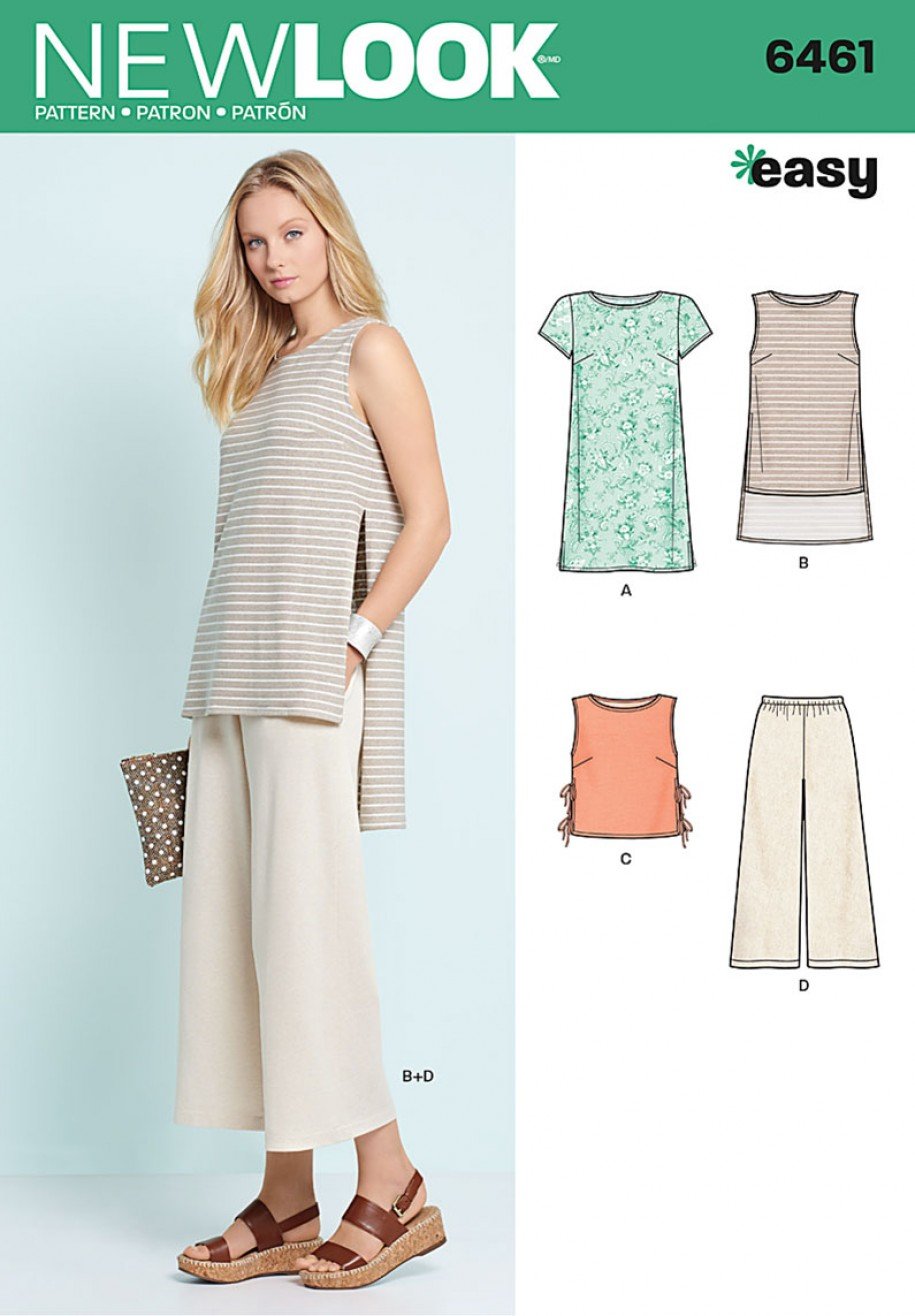 Patron New Look 6461 Tunique et Pantalon