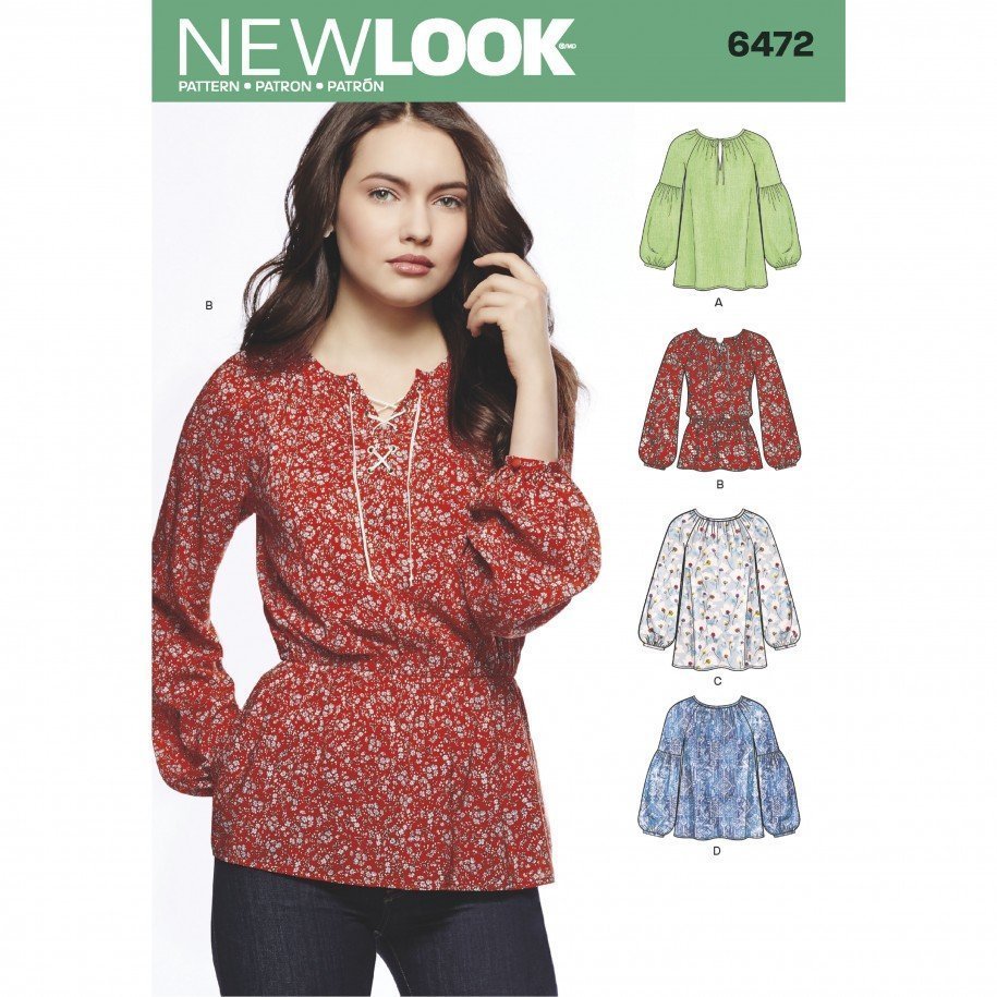 Patron New Look 6472 Blouse