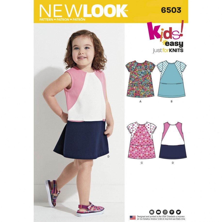 Patron New Look 6503 Tshirt Fileltte