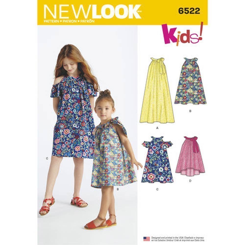 Patron New Look 6522 Robe enfant
