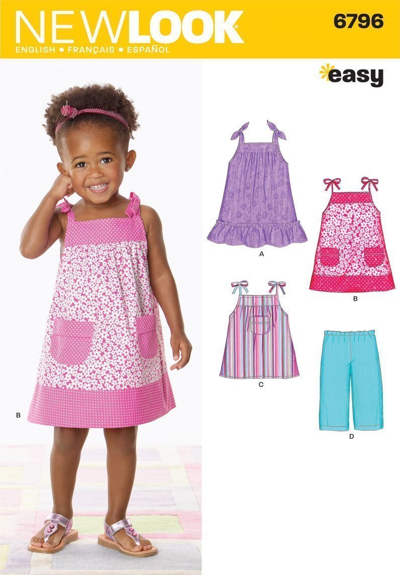 Patron New Look 6796 Ensemble Robe, Débardeur, Pantalon