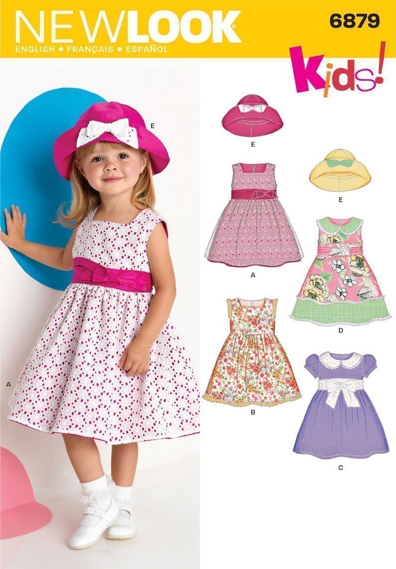 Patron New Look 6879 Robe et Chapeau