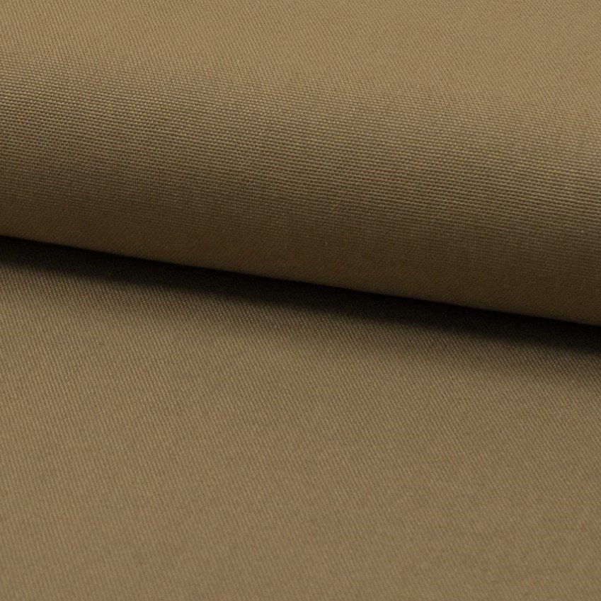 Tissu Coton Sergé d'ameublement uni Ecorce