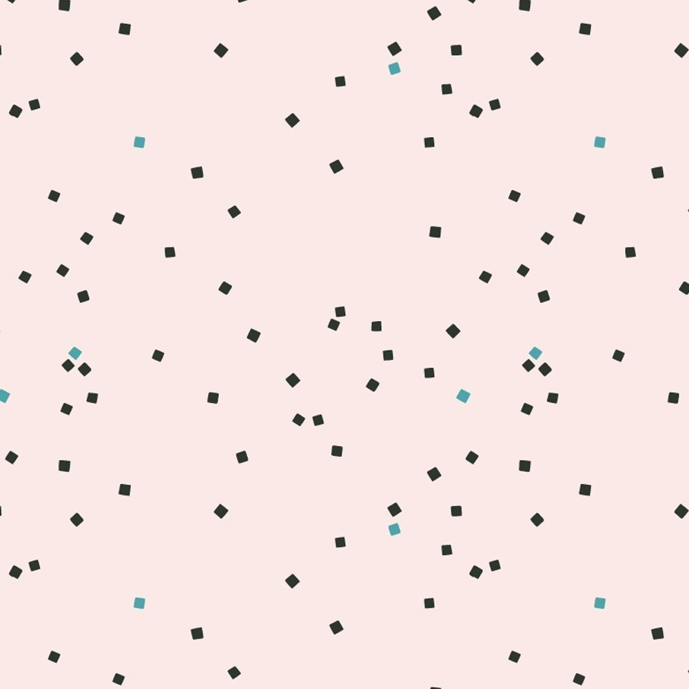 Tissu Coton Atelier Brunette Shine Blue/Black