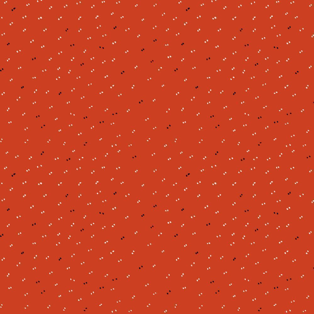 Tissu Coton Atelier Brunette Sparkle Tangerine