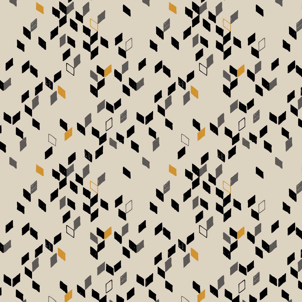 Tissu Coton Atelier Brunette Twist Mustard