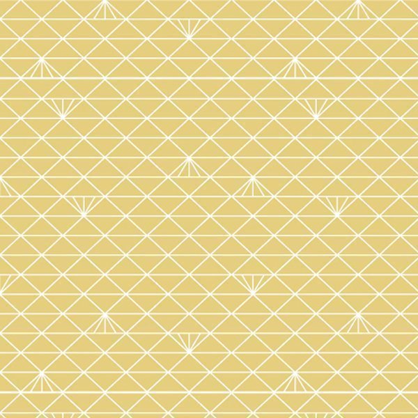 Tissu Popeline de coton Christel G Design Triangle Scandinave Sahara