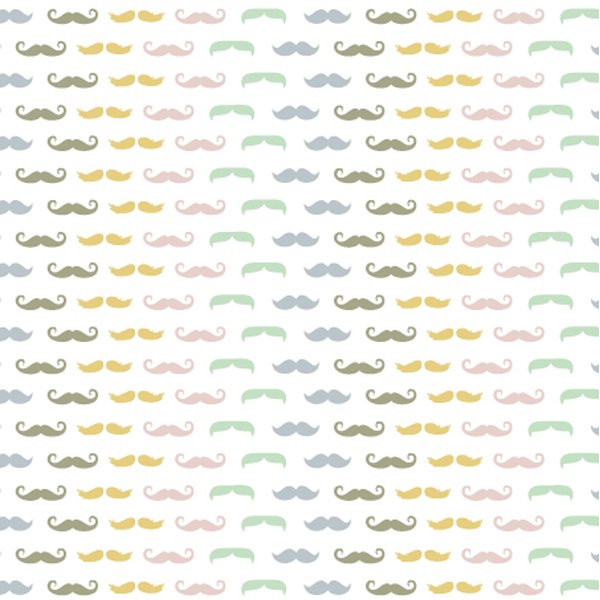 Tissu Coton enduit Christel G Design Les Moustaches de Mr Hibou