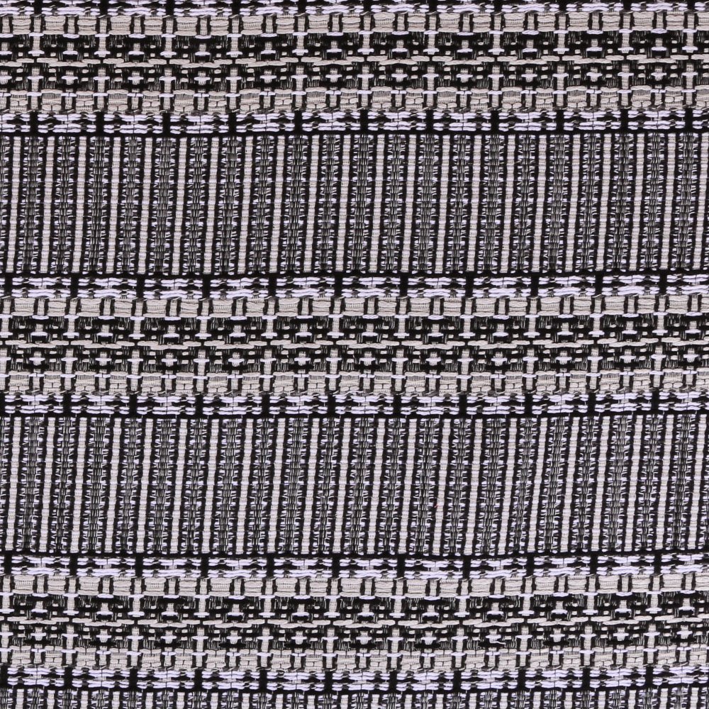 Tissu Gianni Jacquard Gris Bandes Blanches et noires