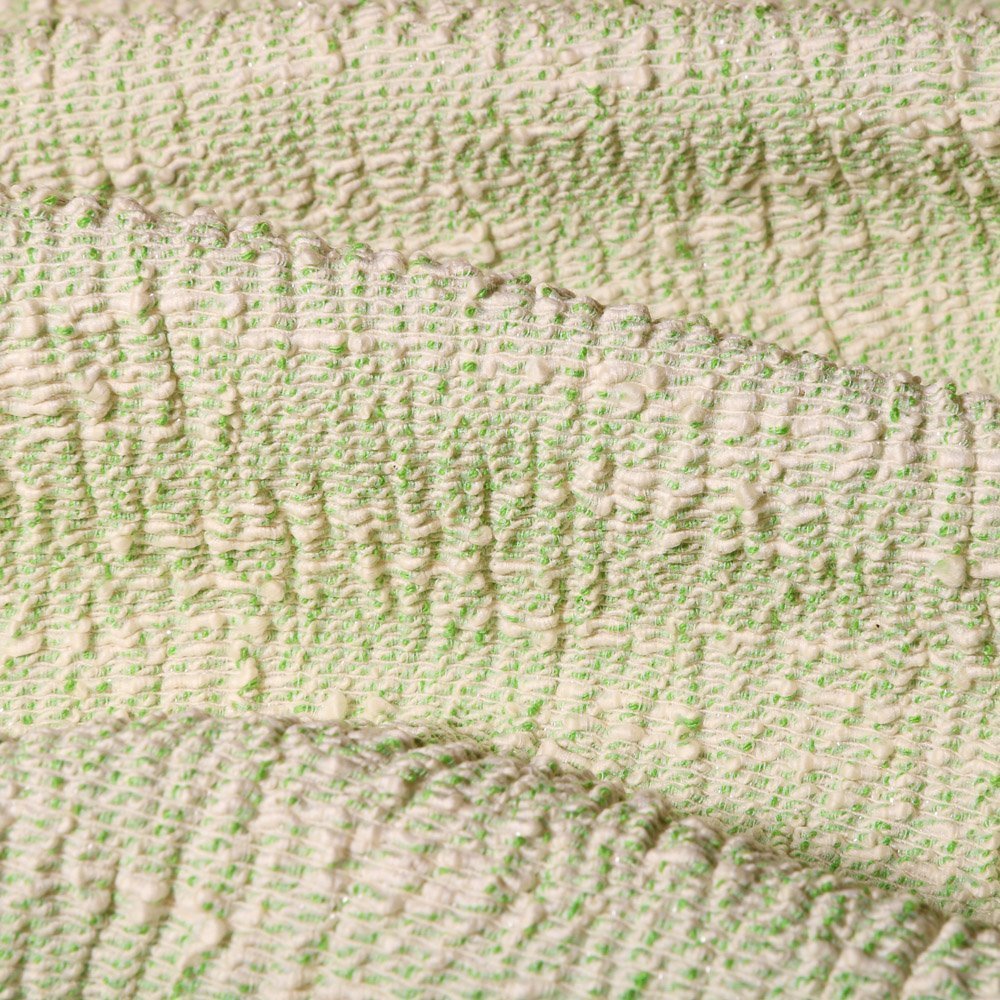 Tissu Gianni Maille Stretch Lurex Vert