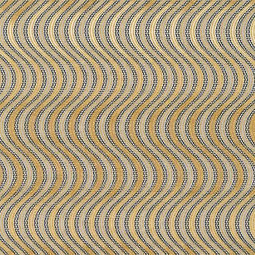 Tissu Robert Kaufman Lavish Metallic Swirl Stripe Gold