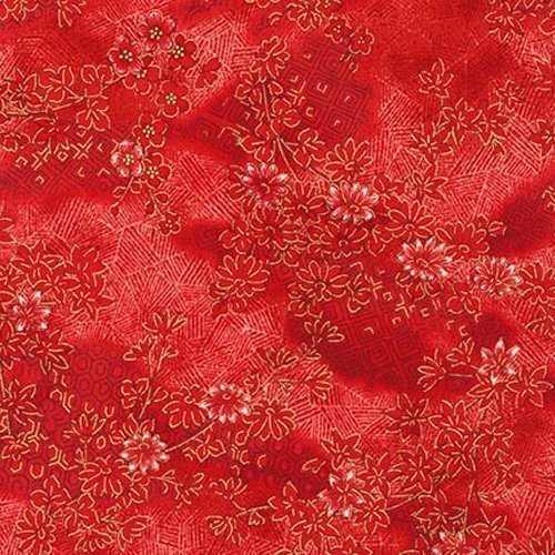 Tissu Robert Kaufman Akiko Rouge
