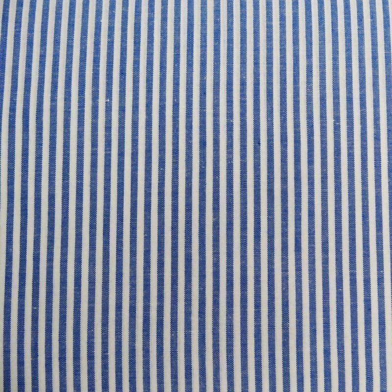 Tissu Vichy Rayures Bleu