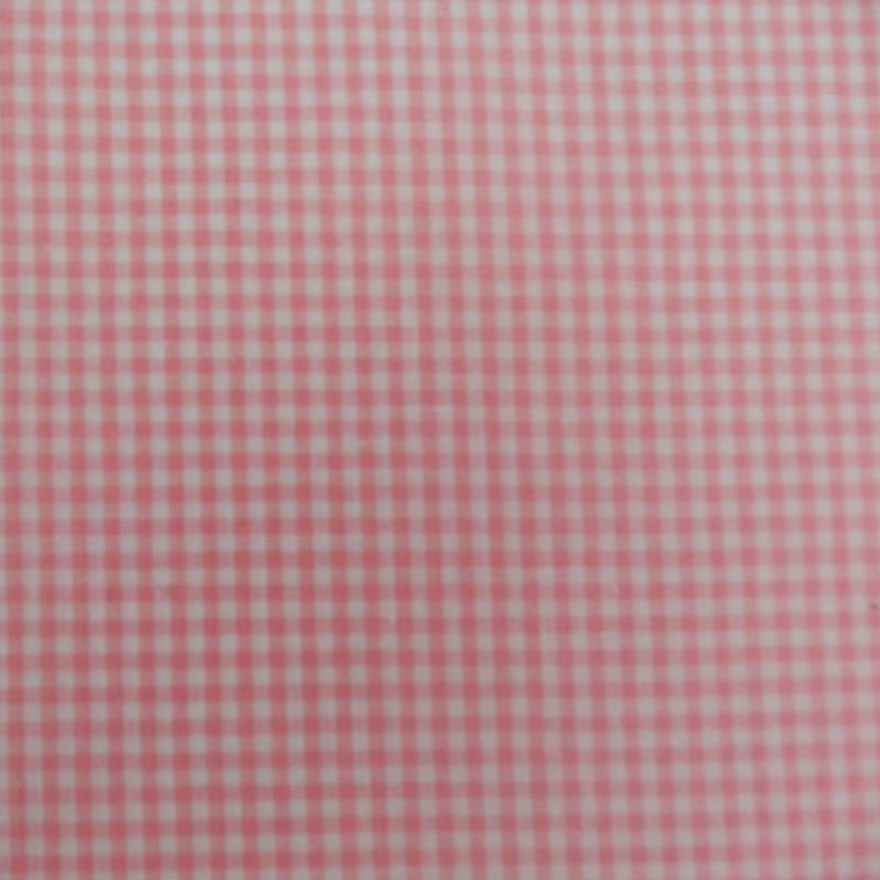 Tissu Vichy Rose pâle Petits carreaux