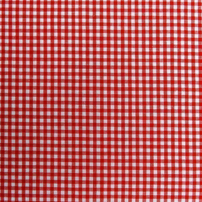 Tissu Vichy Rouge Petits carreaux
