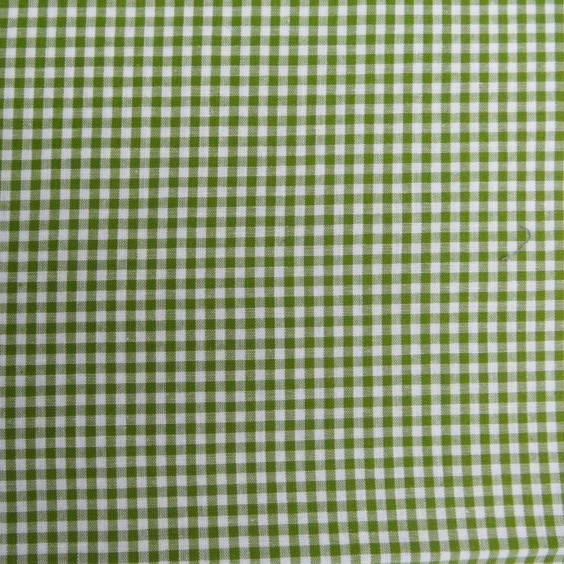 Tissu Vichy Vert Petits carreaux