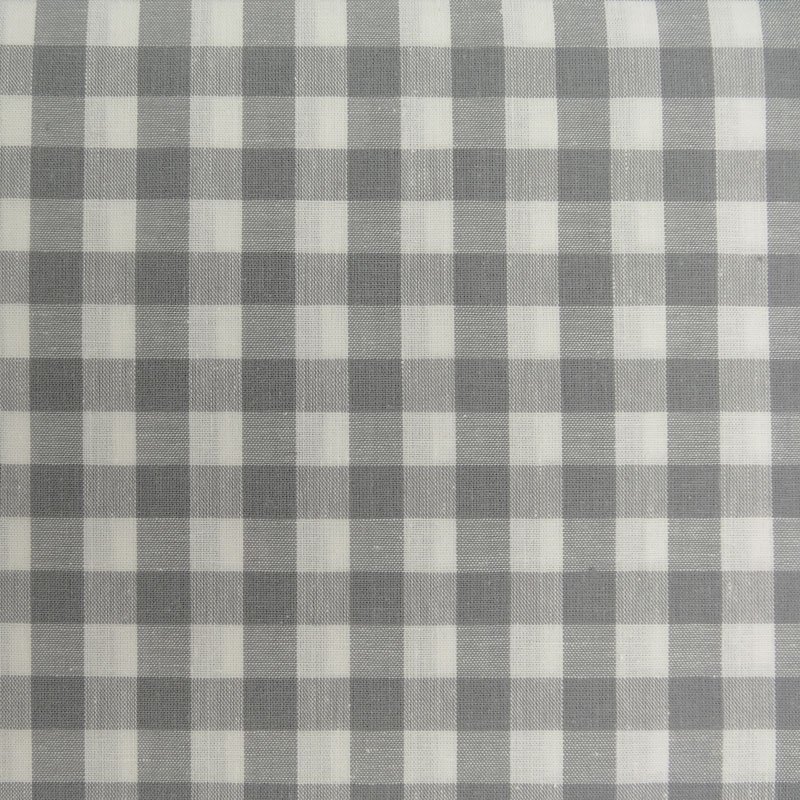Tissu Vichy Gris Grands carreaux
