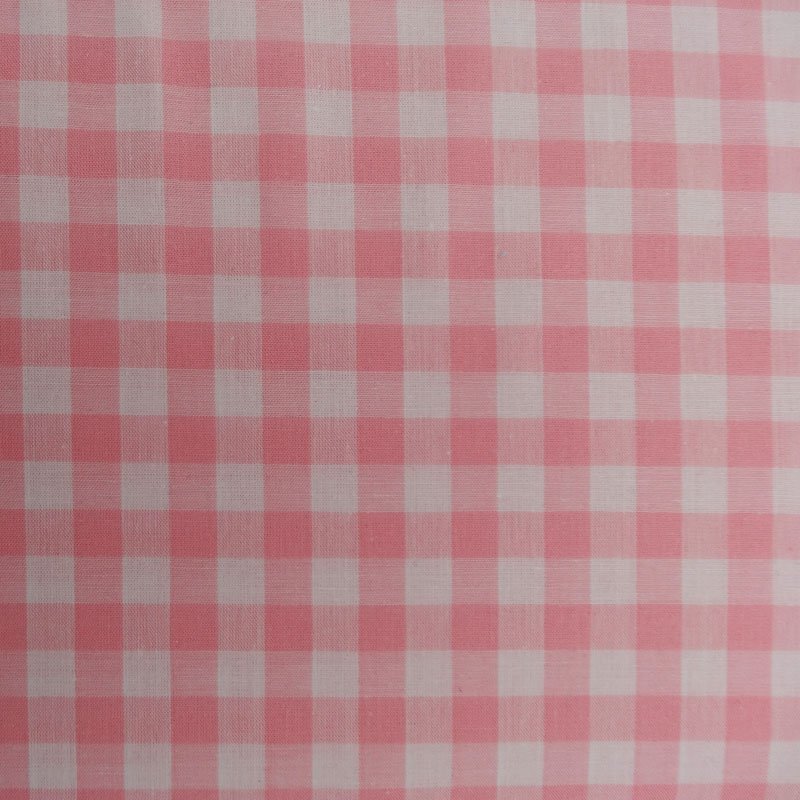 Tissu Vichy Rose pâle Grands carreaux