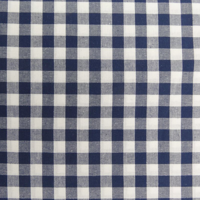 Tissu Vichy Bleu marine Grands carreaux