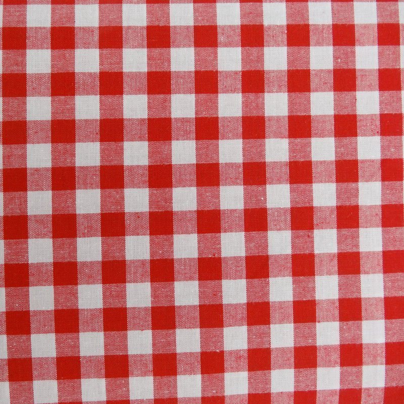 Tissu Vichy Rouge Grands carreaux