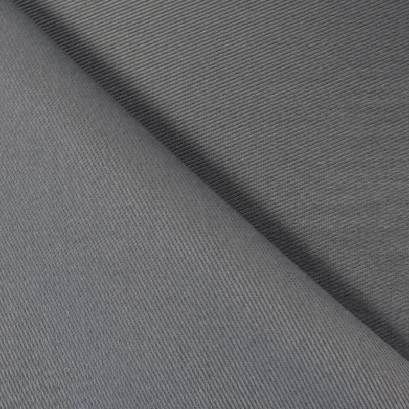 Tissu Toile de coton Gris foncé