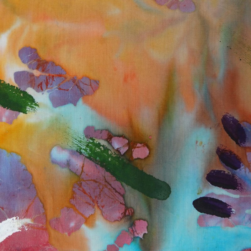 Tissu Batik Multicolore Oiseaux