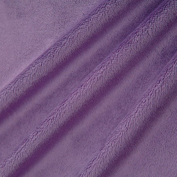 Tissu Minky Ultra doux Ras Violet