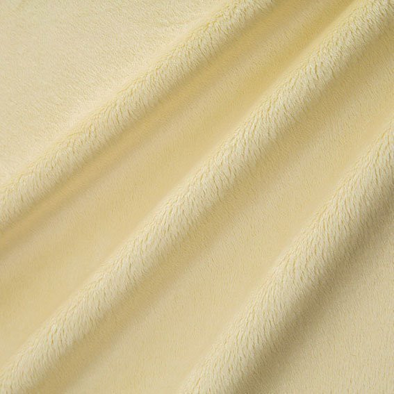 Tissu Minky Ultra doux Ras Ecru
