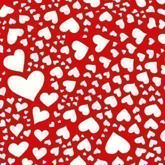 Tissu Michael Miller Red&White Zillion Hearts