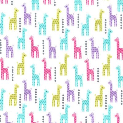 Tissu Michael Miller Baby Mini Giraffes
