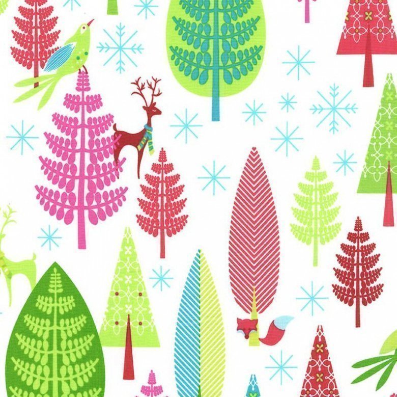 Tissu Michael Miller Winter Woods Festive Forest