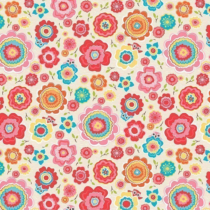 Tissu Riley Blake Tree Party Main Cream