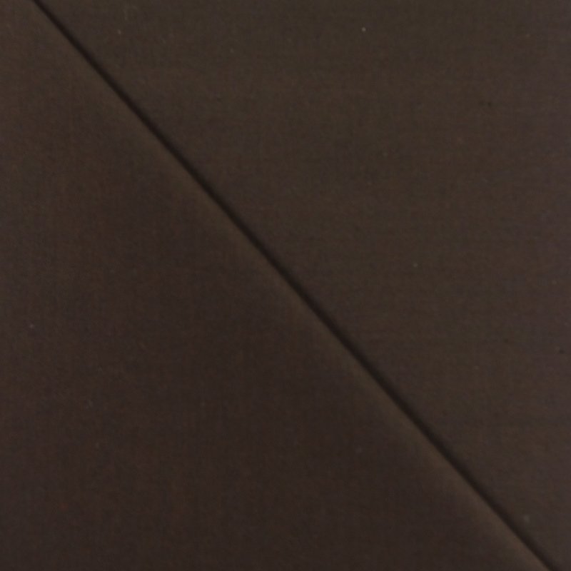 Tissu Gabardine Lycra Brun chocolat