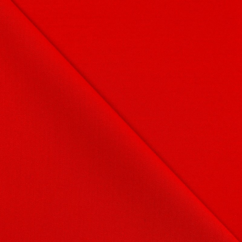 Tissu Gabardine Lycra Rouge