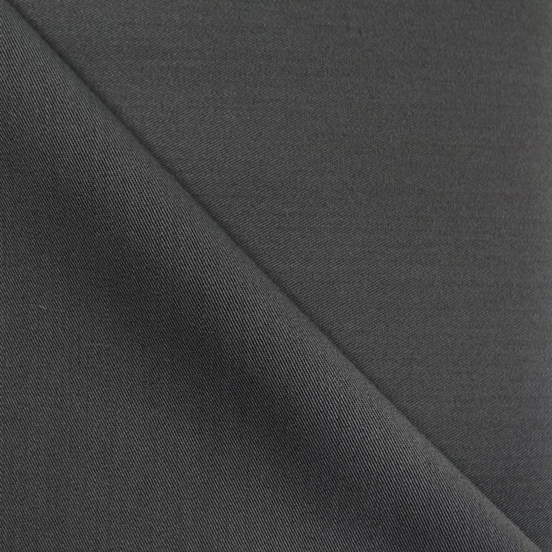 Tissu Gabardine Lycra Gris noir